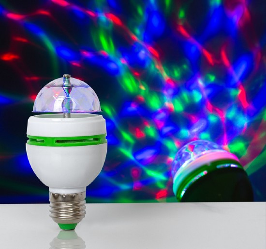 Световой прибор ''Хрустальный шар'', белый, 5,5 см